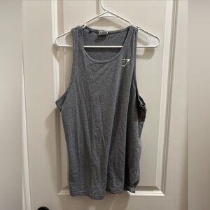 Gymshark Tank Top Shirt Mens Medium Gray Sleeveless Athletic Workout Gym